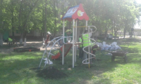 Детская площадка от народного депутата Юрия Шаповалова в г. Кременчуг
